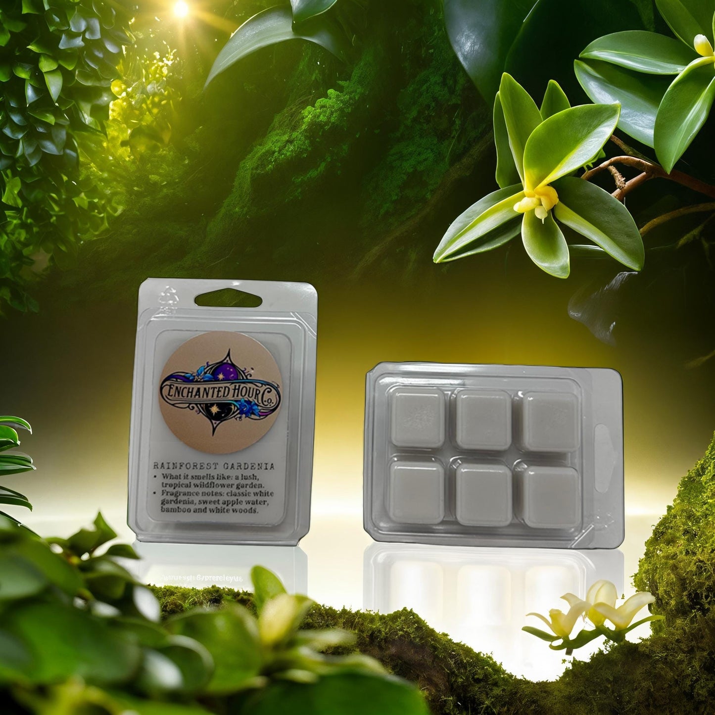 Rainforest Gardenia Wax Melts | Bath & Body Works | Fresh Rain and Soft Floral Scent | Enchanted Hour Co.