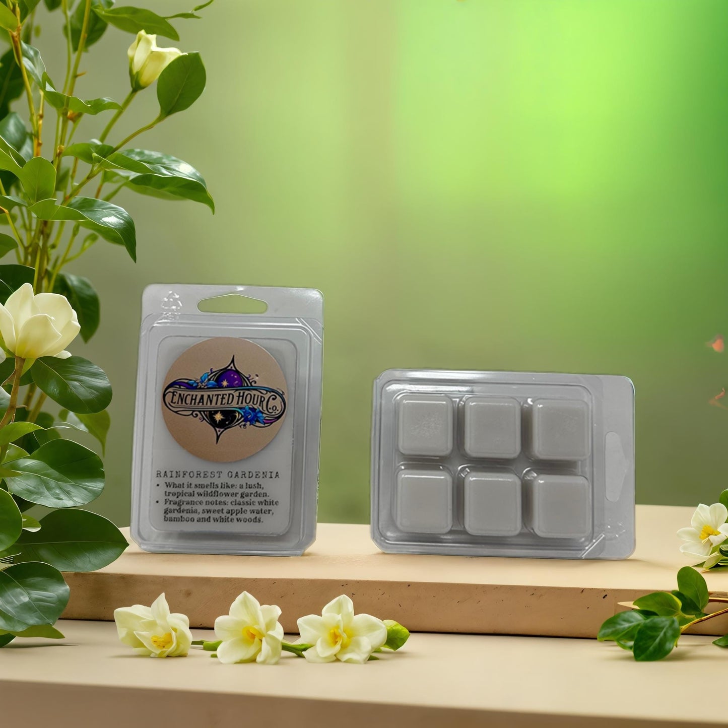 Rainforest Gardenia Wax Melts | Bath & Body Works | Fresh Rain and Soft Floral Scent | Enchanted Hour Co.