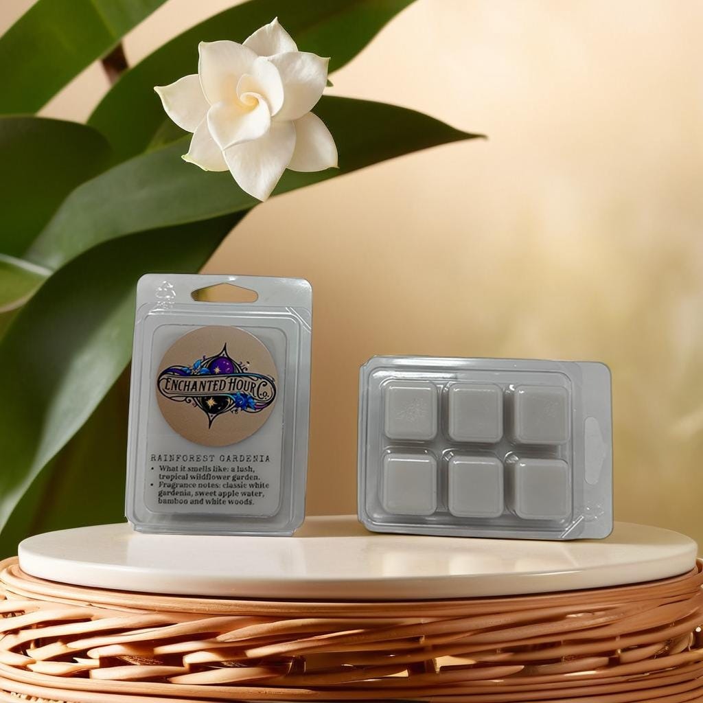 Rainforest Gardenia Wax Melts | Bath & Body Works | Fresh Rain and Soft Floral Scent | Enchanted Hour Co.