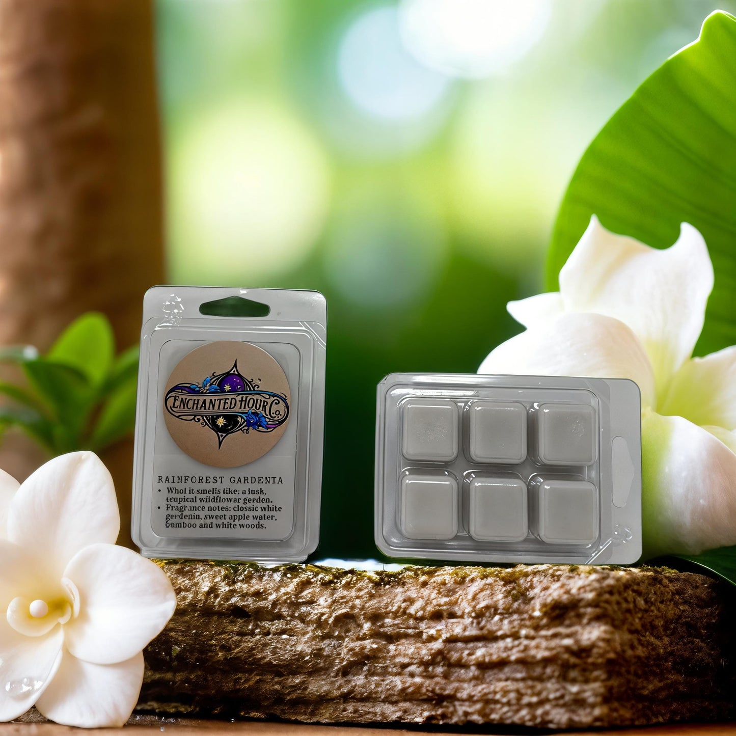 Rainforest Gardenia Wax Melts | Bath & Body Works | Fresh Rain and Soft Floral Scent | Enchanted Hour Co.