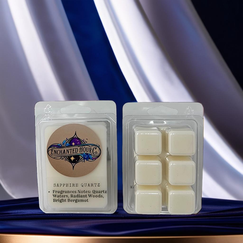 Sapphire Quartz Wax Melts | Bath & Body Works | Blue Lotus, Cool Breeze, Soft Amber Scent | Enchanted Hour Co