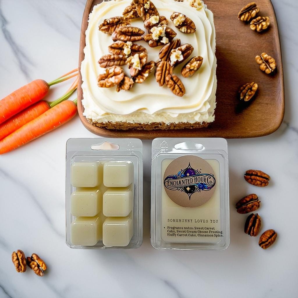 Somebunny Loves You Carrot Cake Wax Melts | Sweet Carrot Cake, Creamy Frosting, Warm Spices | Bath and Body Works | Enchanted Hour Co.