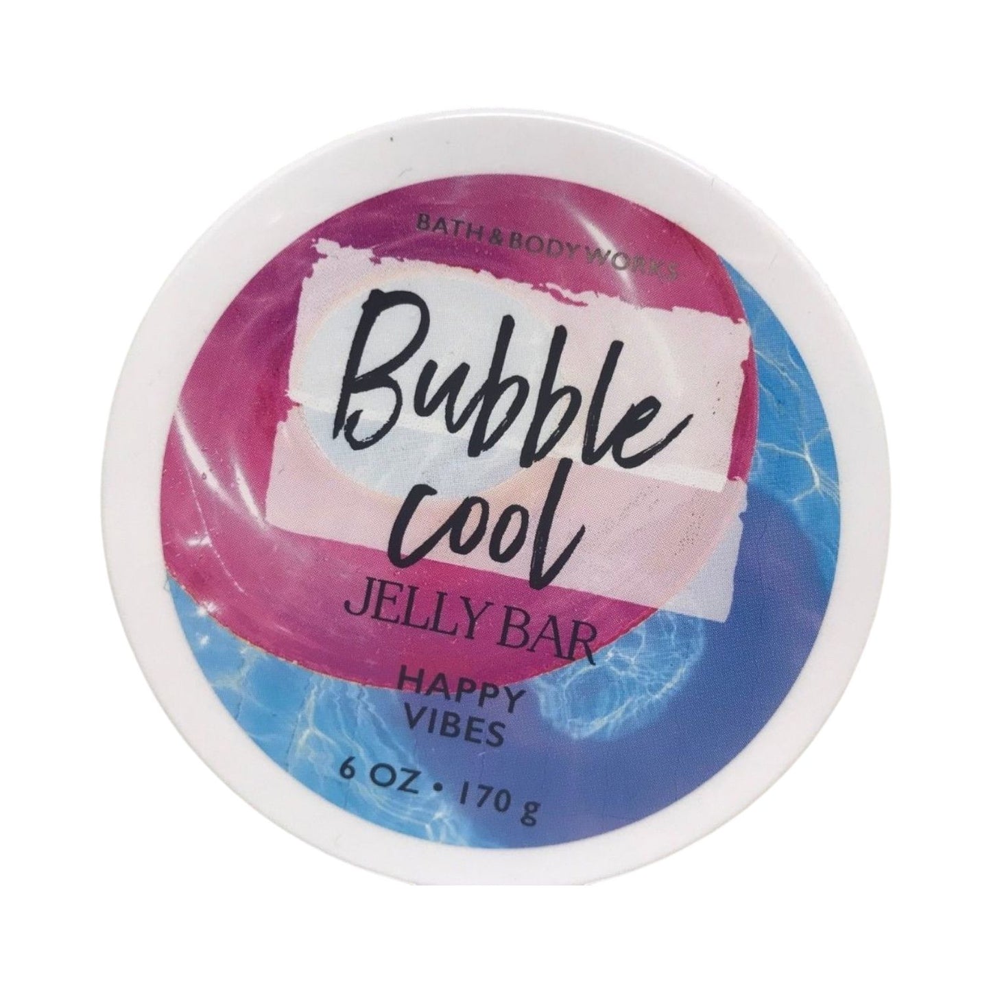 Bath and Body Works Bubble Cool Jelly Bar Happy Vibes (6 OZ / 170 g)