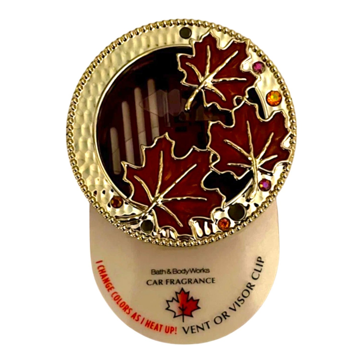 Color Changing Leaves Car Air Freshener Holder Without Refill