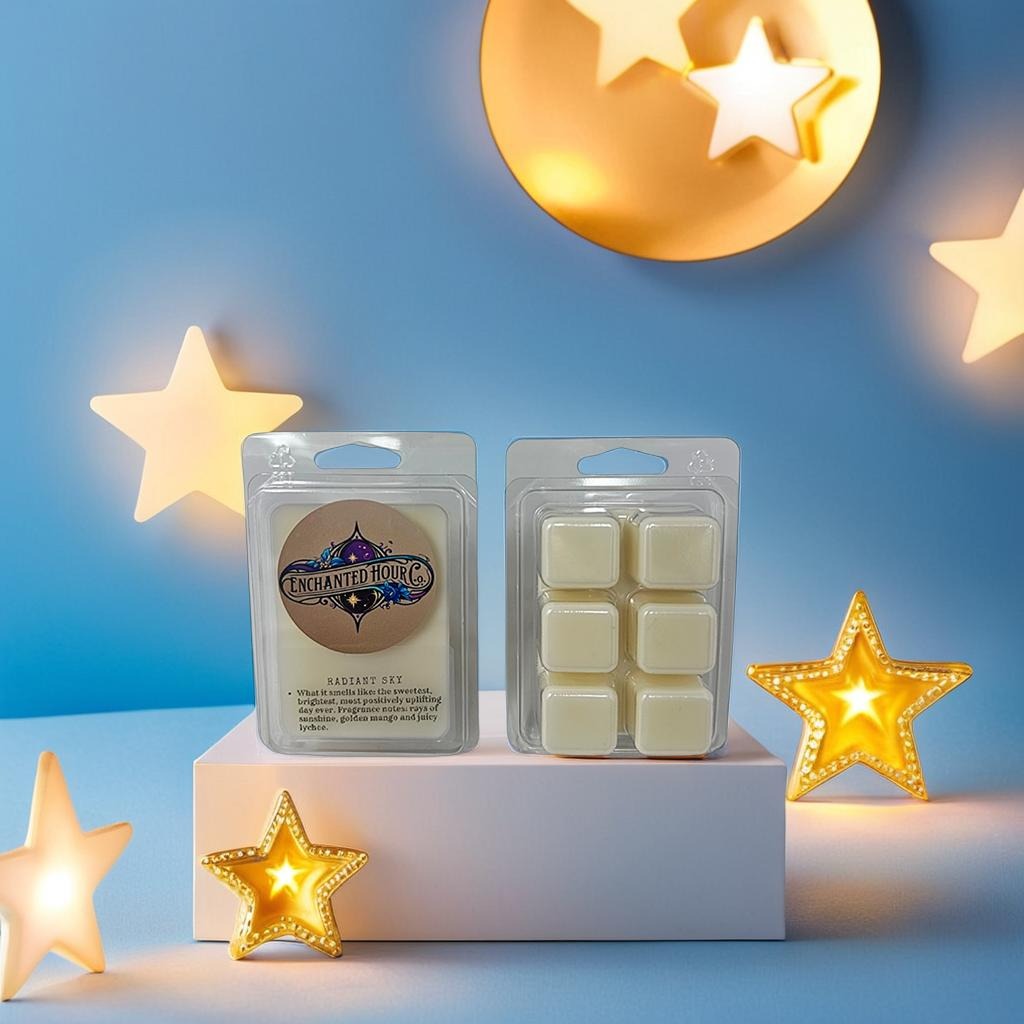 Radiant Sky Wax Melts | Golden Mango, Juicy Lychee, Warm Rays of Sunshine | Bath and Body Works | Enchanted Hour Co.