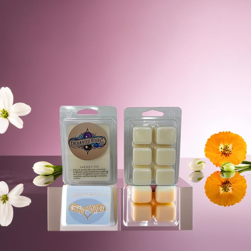 Radiant Sky Wax Melts | Golden Mango, Juicy Lychee, Warm Rays of Sunshine | Bath and Body Works | Enchanted Hour Co.