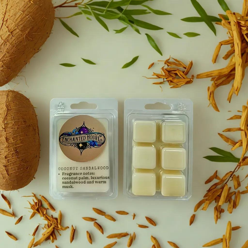 Coconut Sandalwood Wax Melts | Bath & Body Works | Creamy Coconut, Soft Woods, Warm Musk Scent | Enchanted Hour Co
