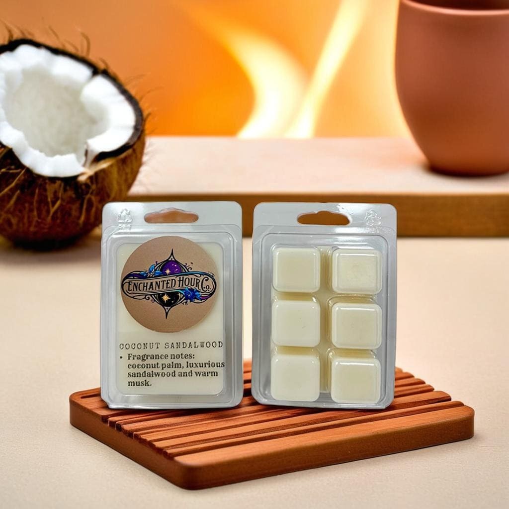 Coconut Sandalwood Wax Melts | Bath & Body Works | Creamy Coconut, Soft Woods, Warm Musk Scent | Enchanted Hour Co