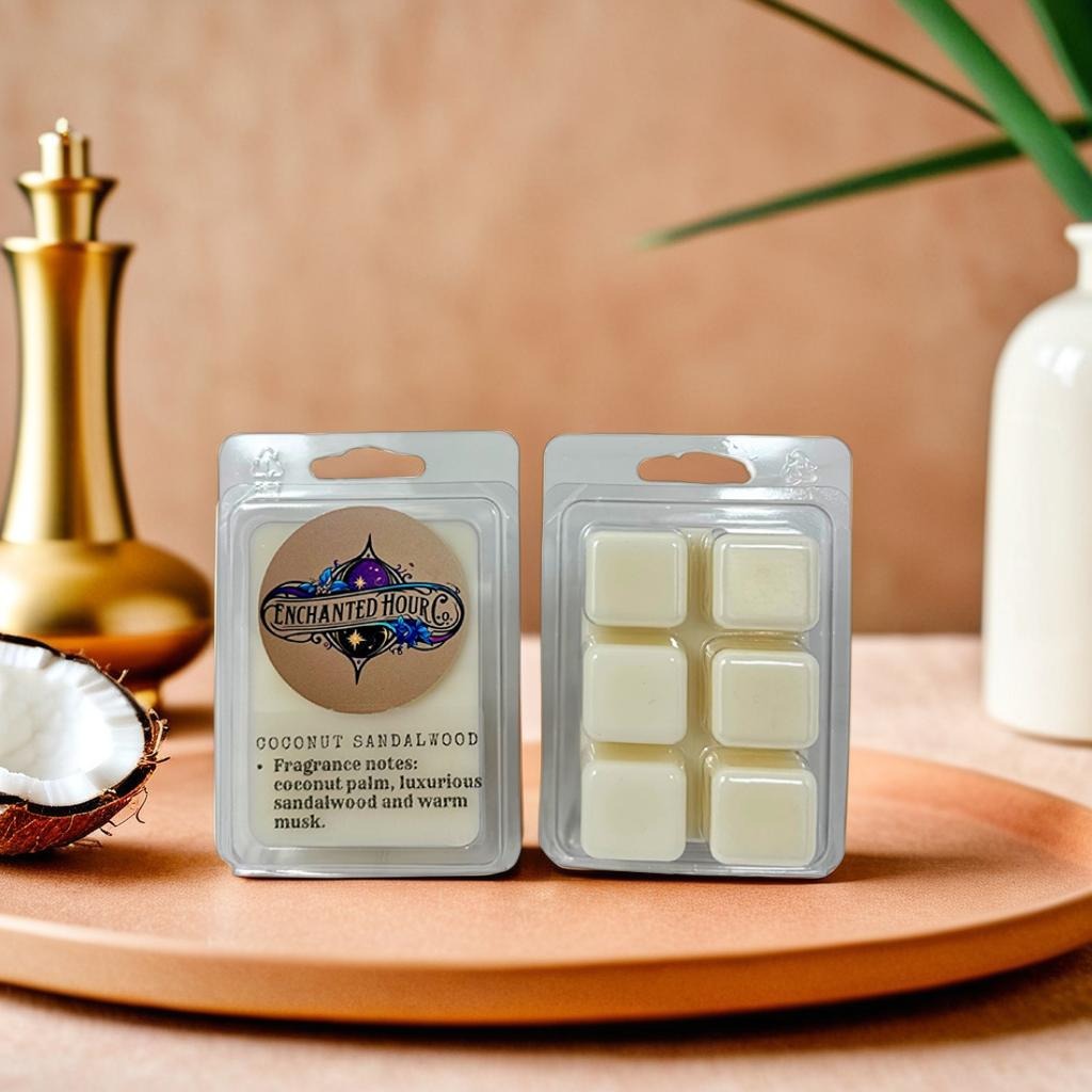 Coconut Sandalwood Wax Melts | Bath & Body Works | Creamy Coconut, Soft Woods, Warm Musk Scent | Enchanted Hour Co