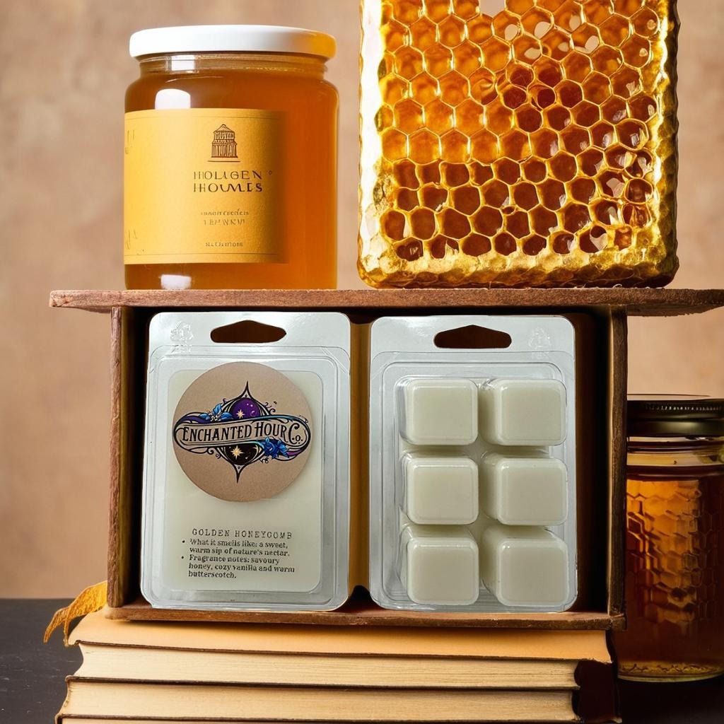 Golden Honeycomb Wax Melts | Warm Honey, Cozy Vanilla, Butterscotch | Bath and Body Works | Enchanted Hour Co