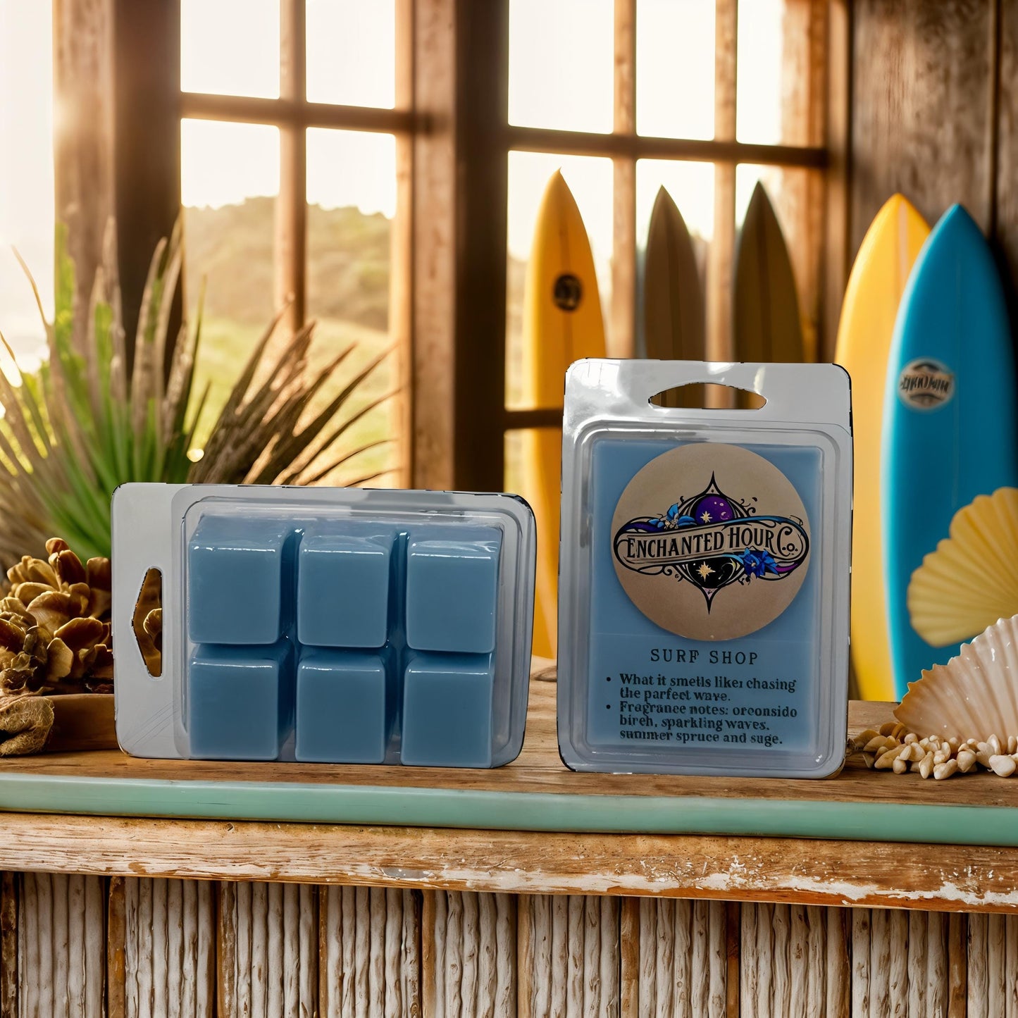 Surf Shop Wax Melts | Bath and Body Works Wax Melts | Coastal Breeze & Ocean Waves Scent | Enchanted Hour Co.