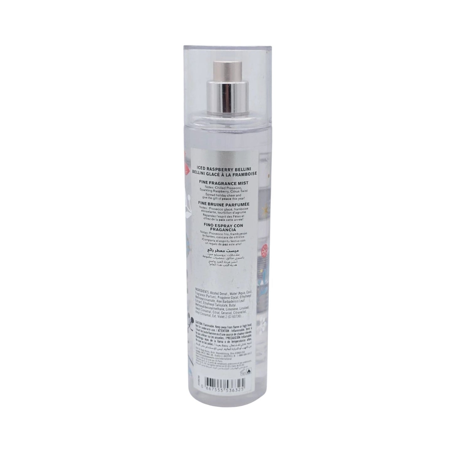 Bath and Body Works Peace Iced Raspberry Bellini Fine Fragrance Mist (8 FL OZ / 236 mL)