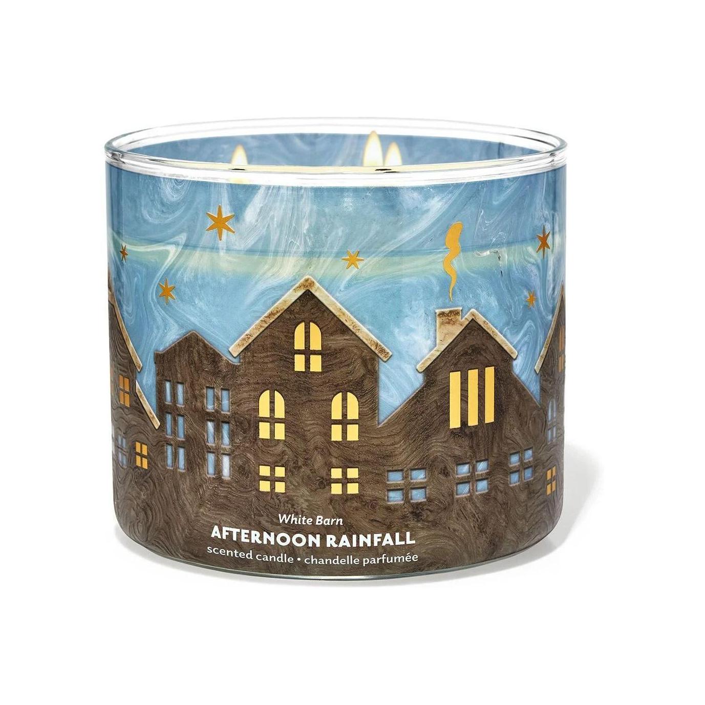 Bath & Body Works Afternoon Rainfall Scented 3-Wick Candle