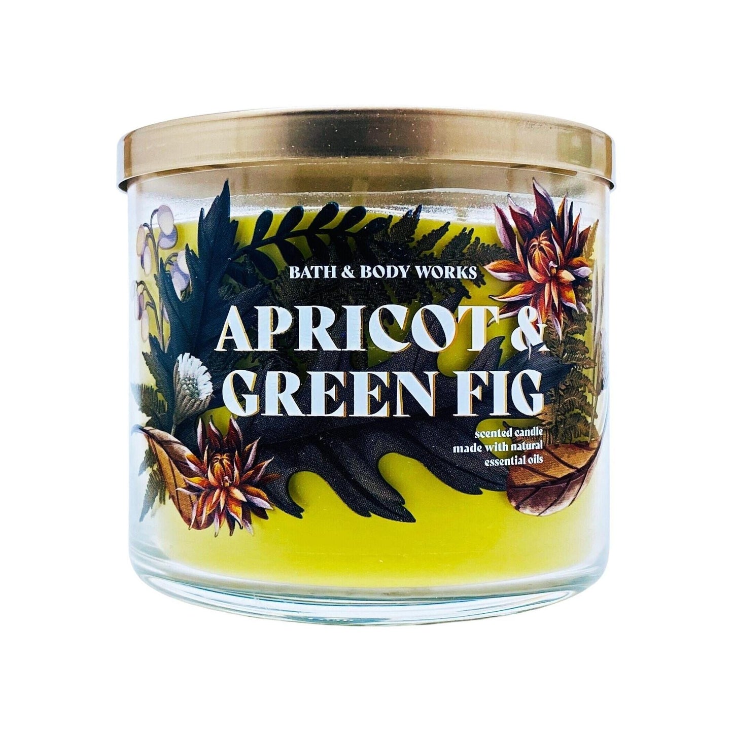 Bath & Body Works Apricot & Green Fig Scented 3-Wick Candle