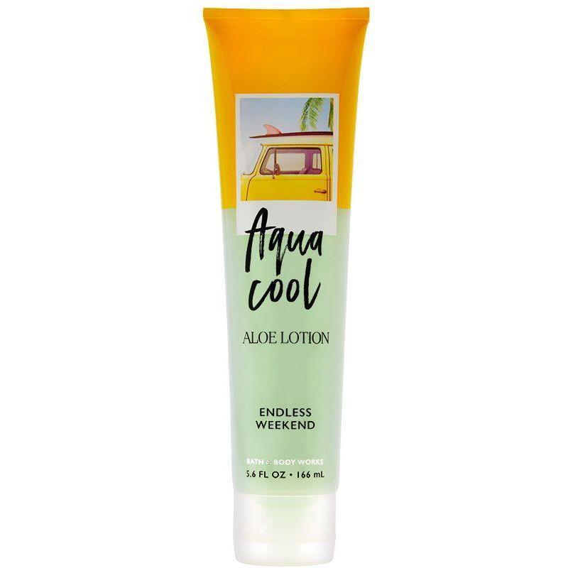 Bath & Body Works-Bath and Body Works Endless Weekend Aqua Cool Aloe Lotion (5.6 FL OZ / 166 mL)-