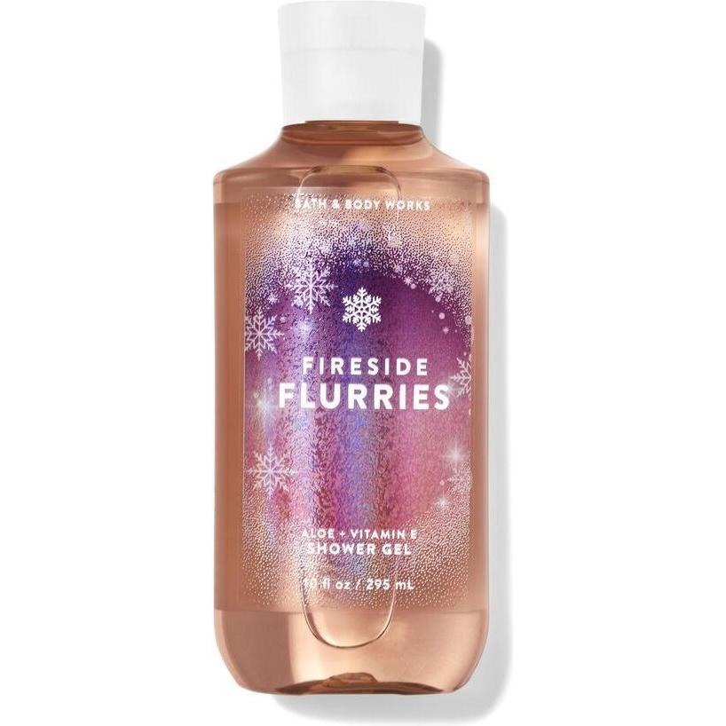 Bath & Body Works-Bath and Body Works Fireside Flurries Shower Gel (10 fl oz / 295 mL)-