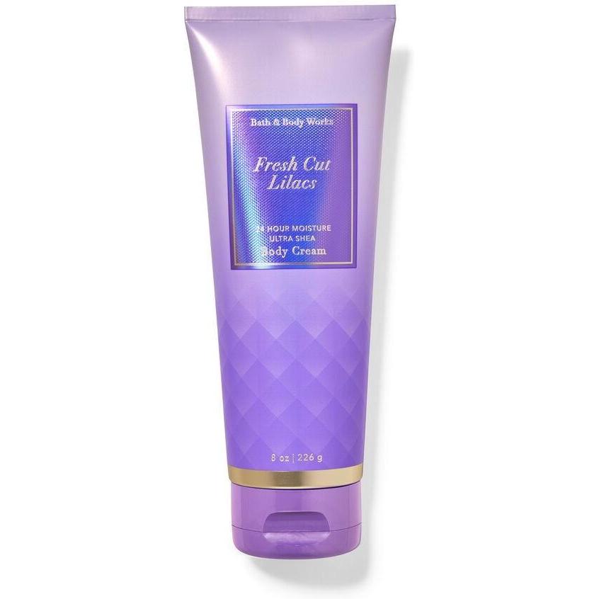 Bath & Body Works-Bath and Body Works Fresh Cut Lilacs Ultimate Hydration Body Cream (8 OZ / 226 g)-