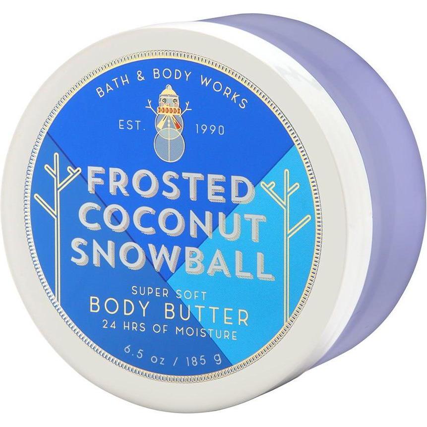 Bath & Body Works-Bath and Body Works Frosted Coconut Snowball Super Soft Body Butter (6.5 oz / 185 g)-