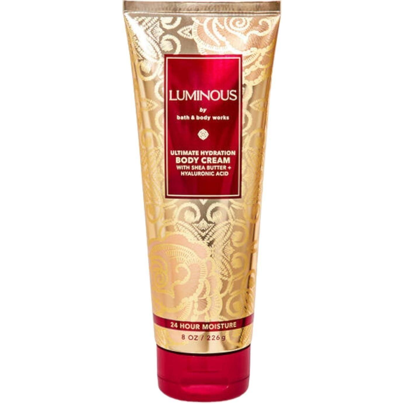 Bath & Body Works-Bath and Body Works Luminous Ultimate Hydration Body Cream (8 OZ / 226 g)-