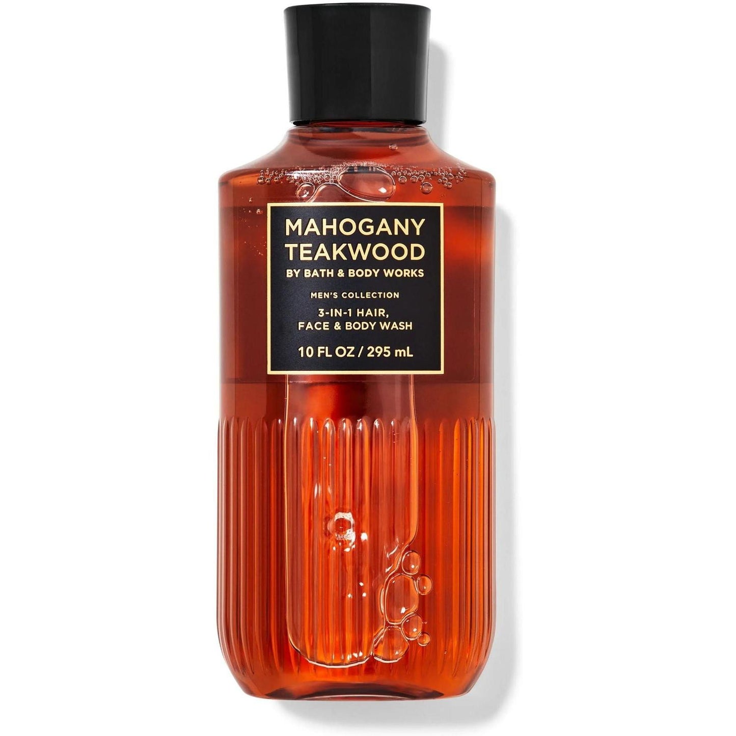 Bath & Body Works-Bath and Body Works MAHOGANY TEAKWOOD 3-in-1 Hair Face Body Wash Shower Gel (10 FL OZ / 295 mL) (Men's Collection)-