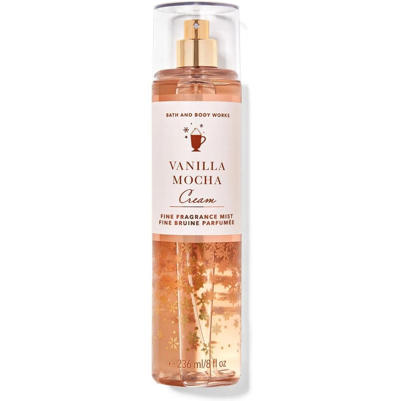 Bath & Body Works-Bath and Body Works Vanilla Mocha Cream Fine Fragrance Mist (8 FL OZ / 236 mL)-