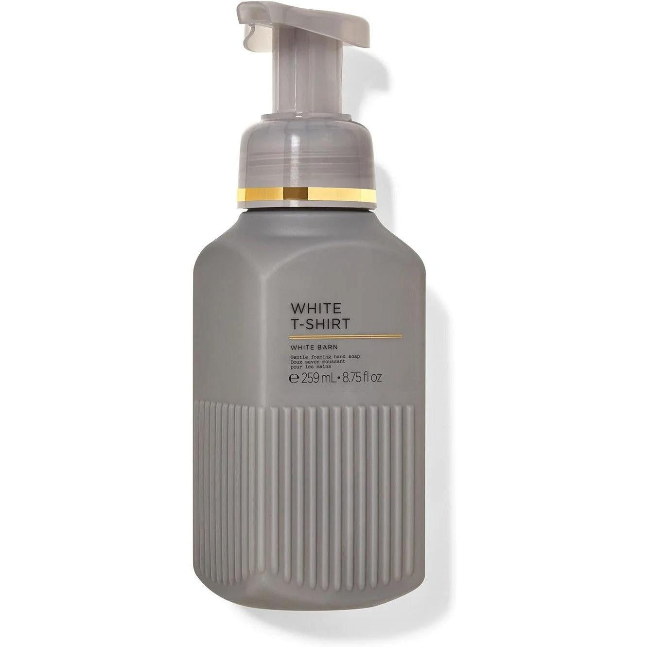 Bath & Body Works-Bath and Body Works White T-Shirt (White Barn) Gentle Foaming Hand Soap (8.75 fl oz / 259 mL)-