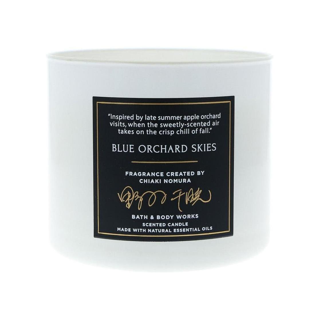 Bath & Body Works Blue Orchard Skies 3-Wick Candle Created By Chiaki Nomura