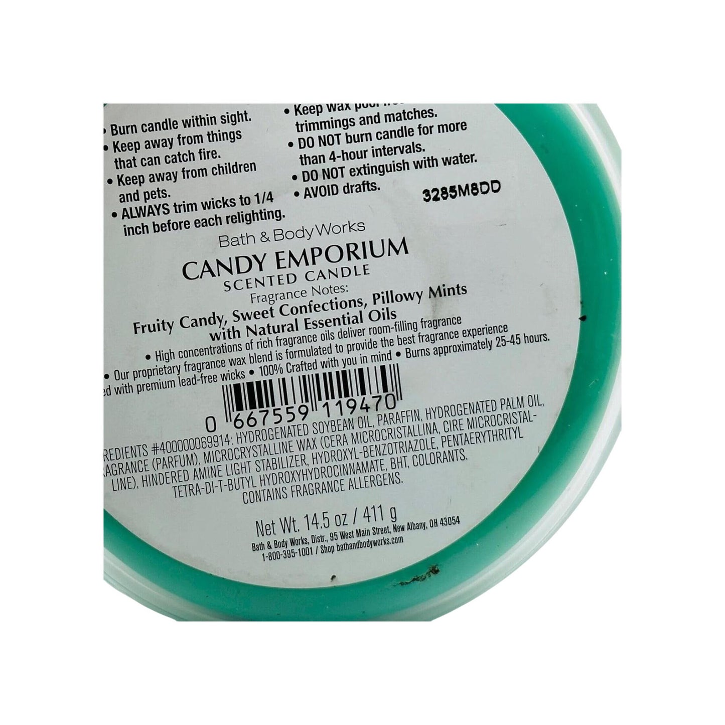 Bath & Body Works Candy Emporium Scented 3-Wick Candle