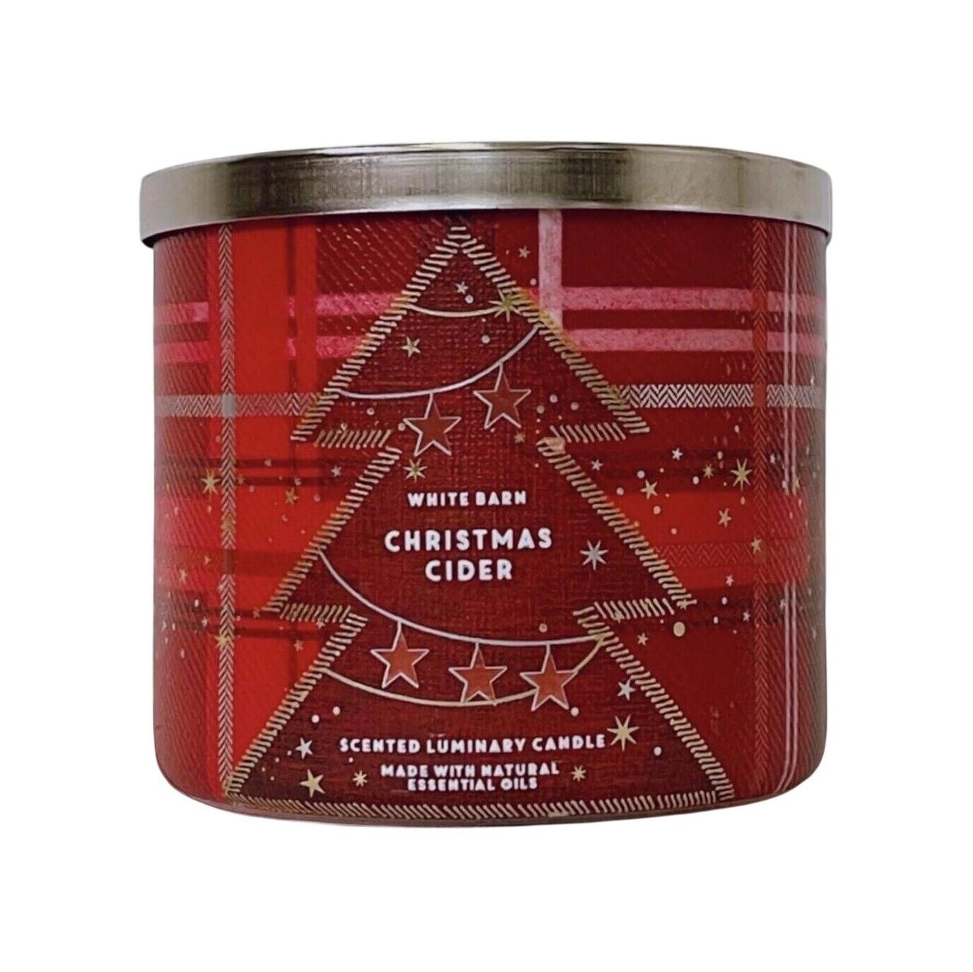 Bath & Body Works Christmas Cider Scented 3-Wick Candle