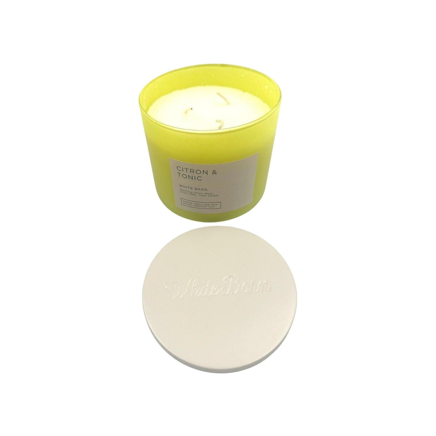 Bath & Body Works Citron & Tonic 3-Wick Candle (White Barn)