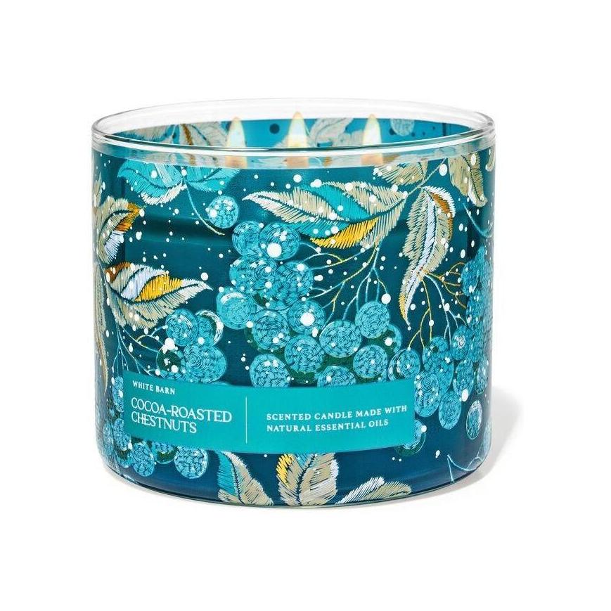 Bath & Body Works Cocoa Roasted Chestnuts 3-Wick Scented Candle