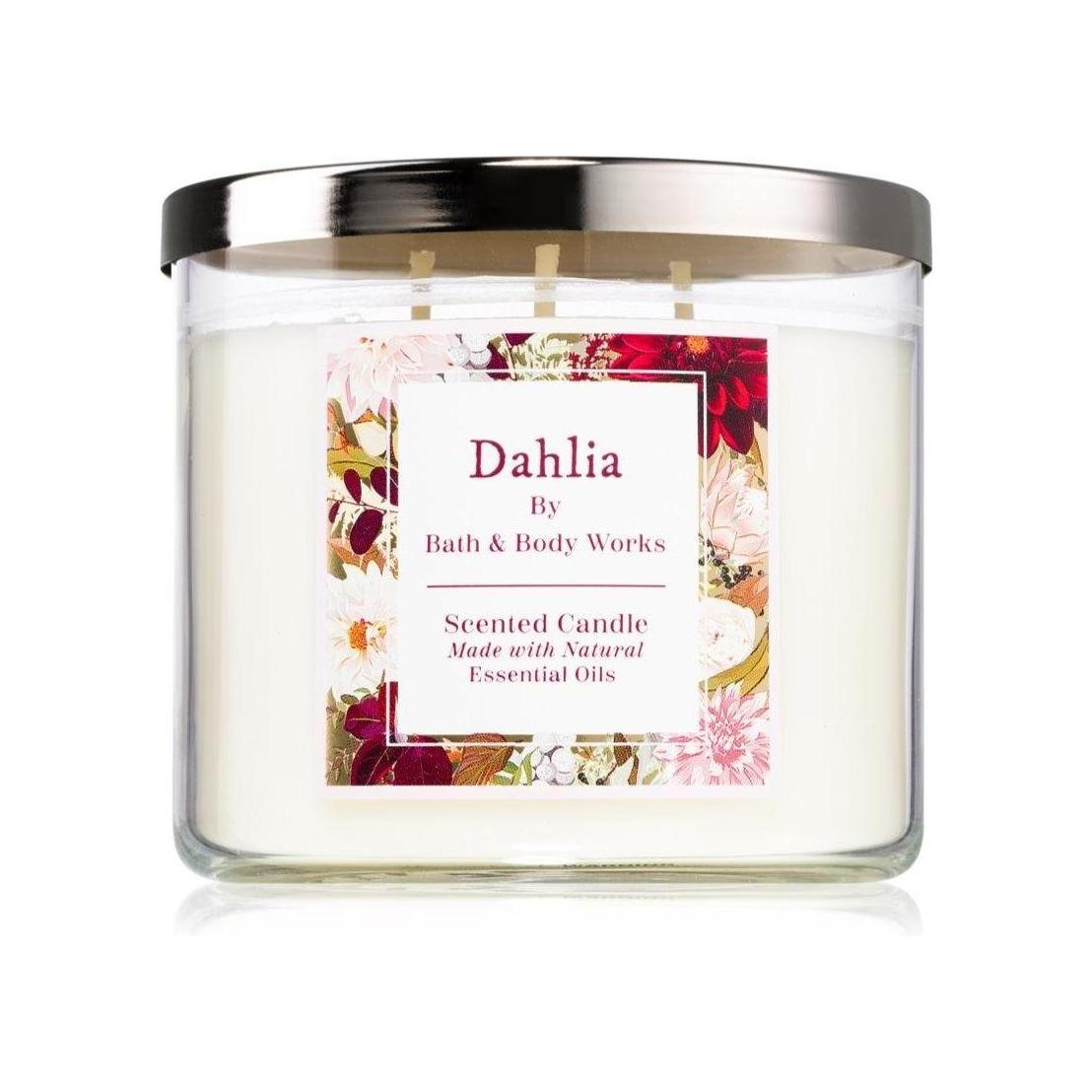 Bath & Body Works Dahlia Scented 3-Wick Candle