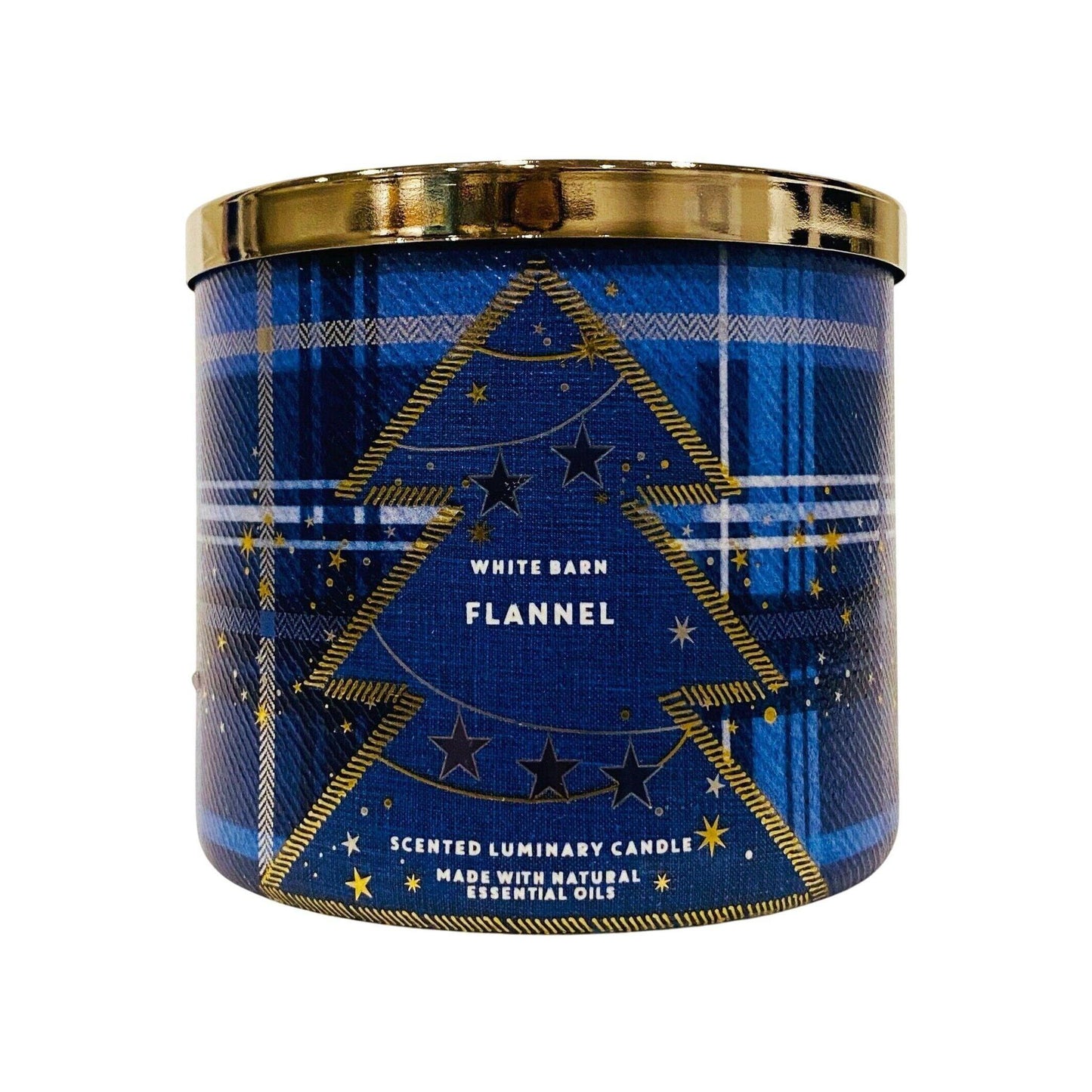 Bath & Body Works Flannel Scented Luminary 3-Wicked Candle