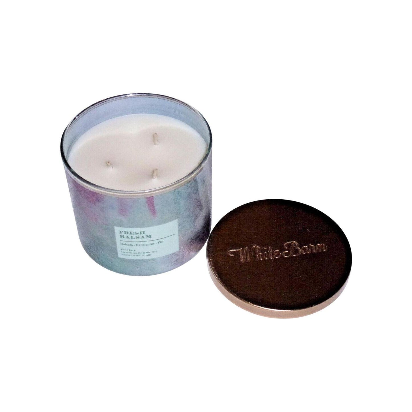 Bath & Body Works Fresh Balsam Scented 3-Wick Candle (White Barn)