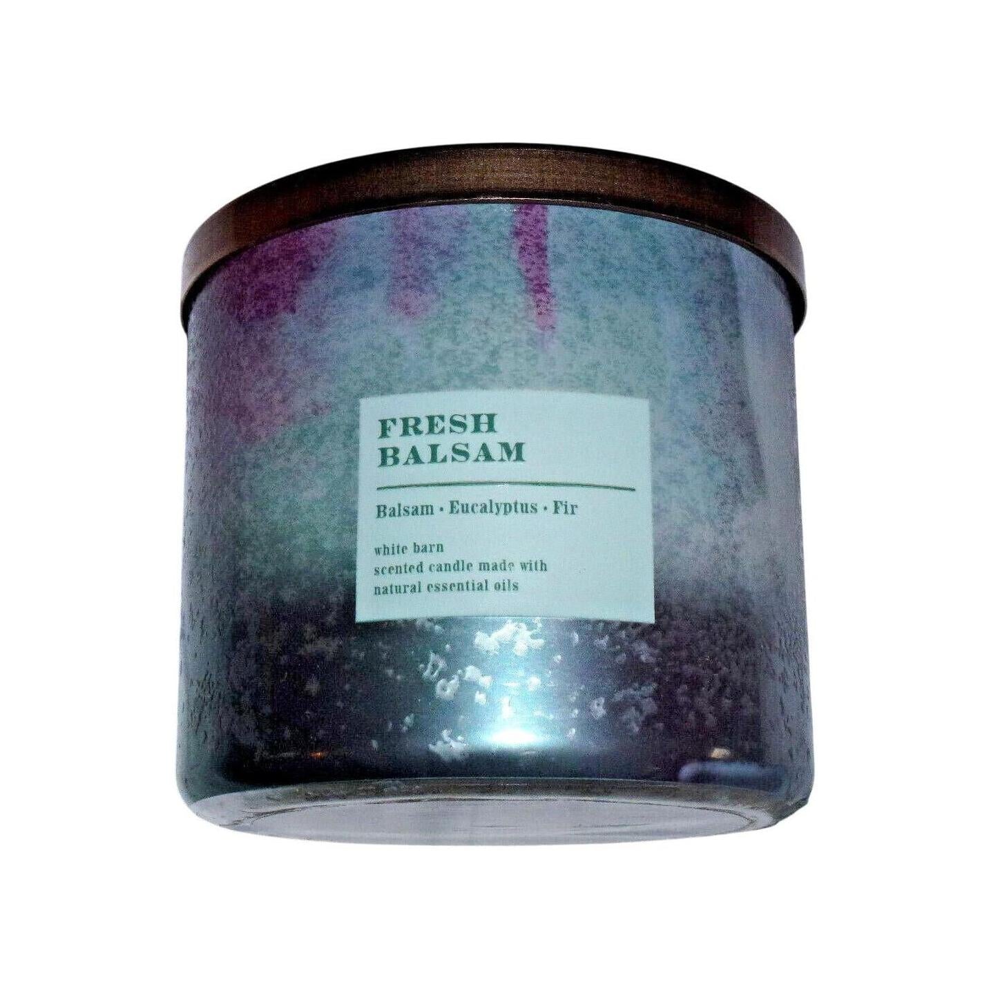 Bath & Body Works Fresh Balsam Scented 3-Wick Candle (White Barn)
