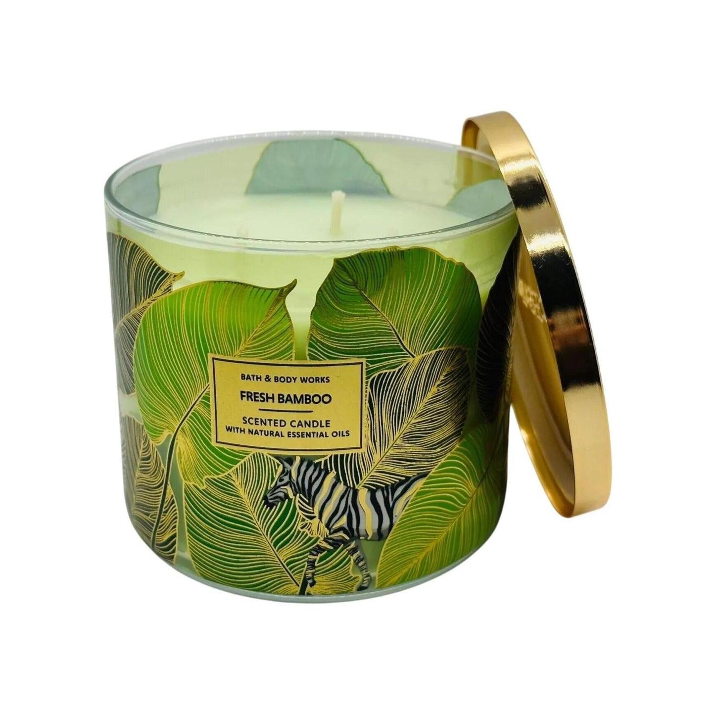 Bath & Body Works Fresh Bamboo 3-Wick Candle (White Barn)
