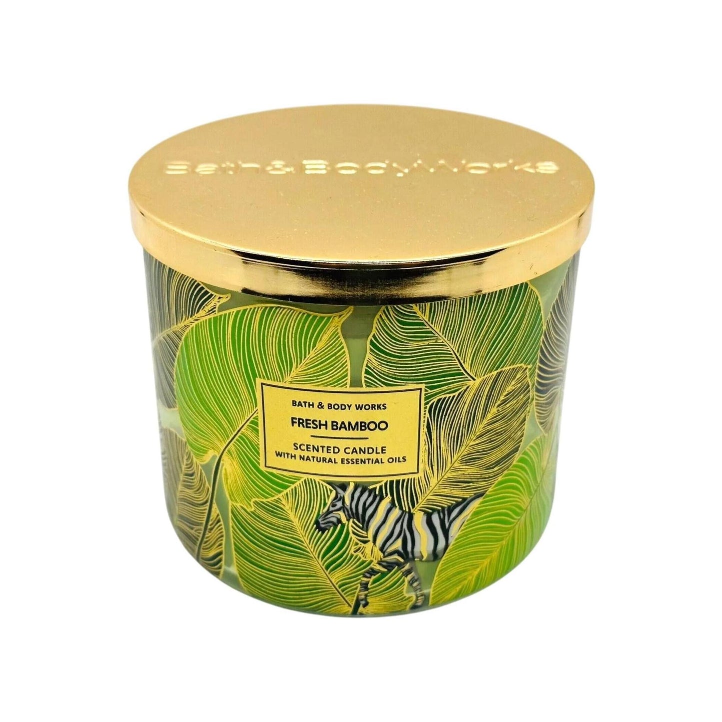 Bath & Body Works Fresh Bamboo 3-Wick Candle (White Barn)