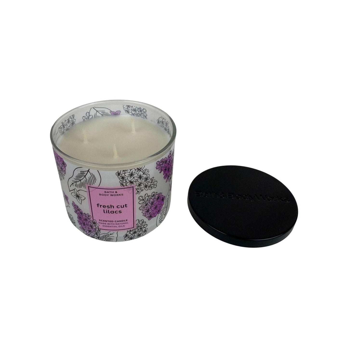 Bath & Body Works Fresh Cut Lilacs Scented 3-Wick Candle