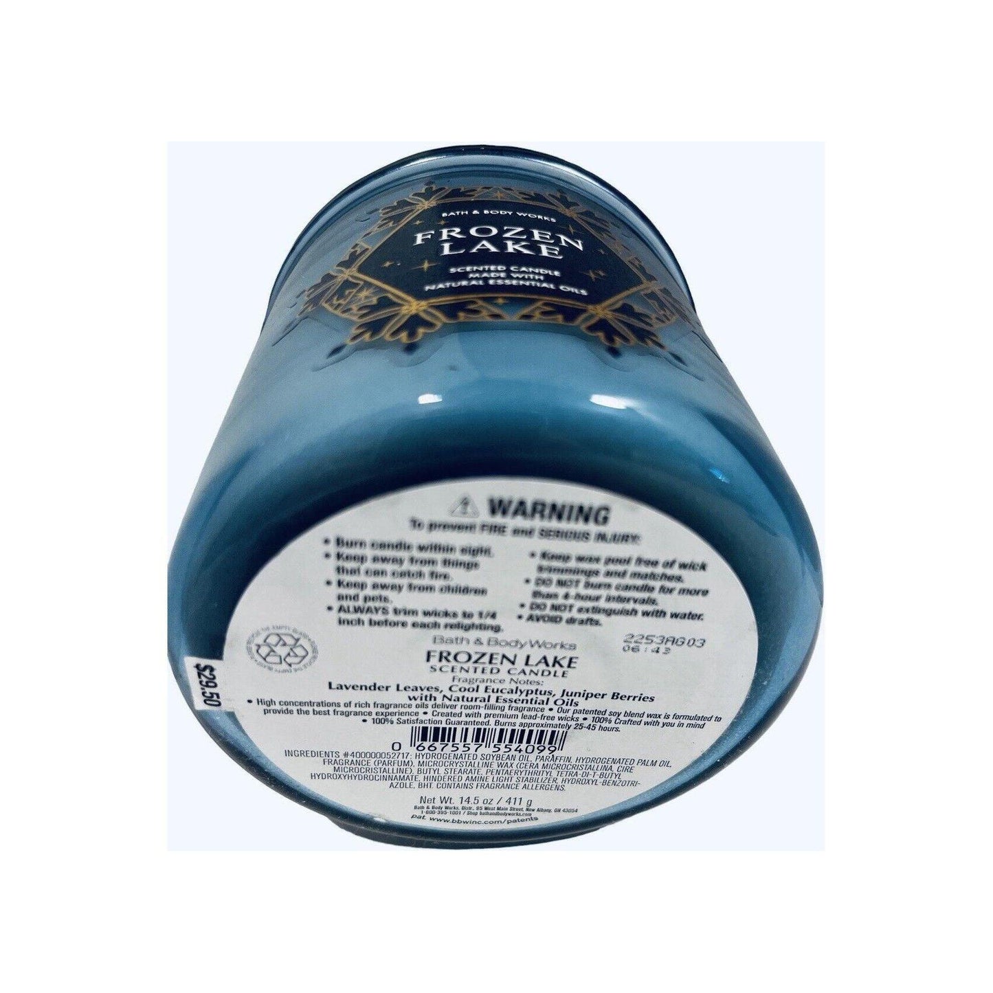 Bath & Body Works Frozen Lake Scented 3-Wick Candle