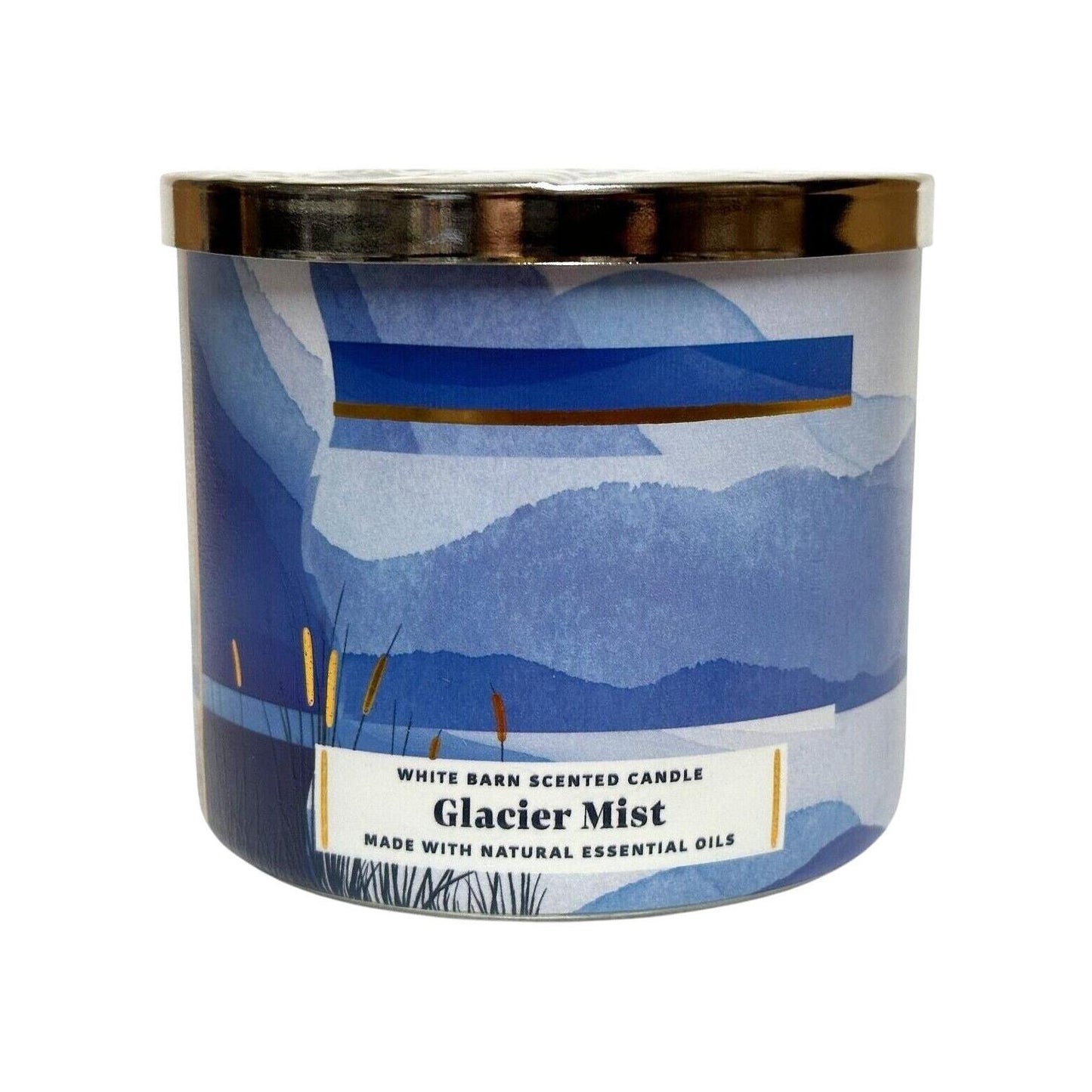 Bath & Body Works Glacier Mist 3-Wick Candle (White Barn)