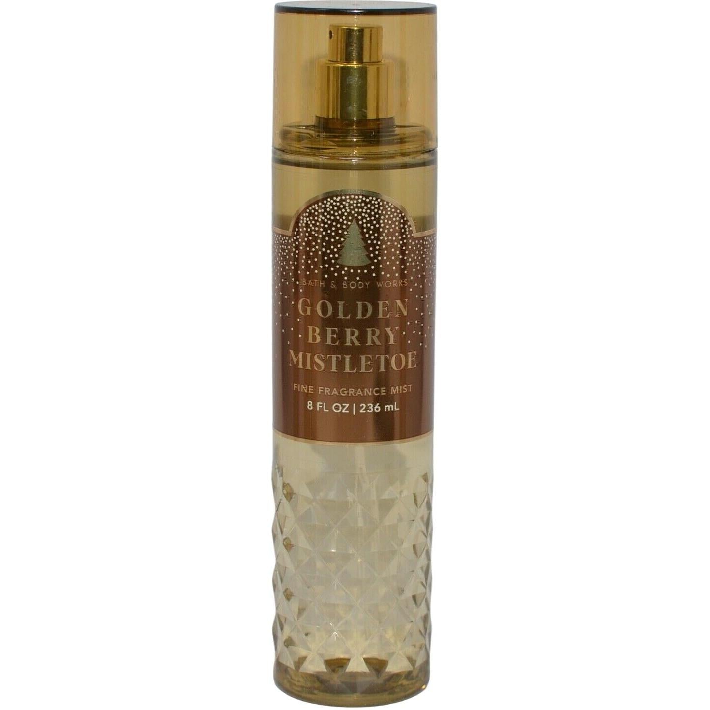 Bath & Body Works Golden Berry Mistletoe Fine Fragrance Mist Spray Splash