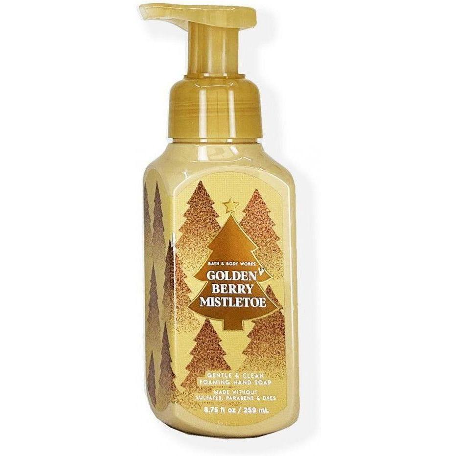 Bath & Body Works Golden Berry Mistletoe Gental & Clean Foaming Hand Soap Without Sulfates, Parabens & Dyes 8.75 Fl Oz / 259 Ml