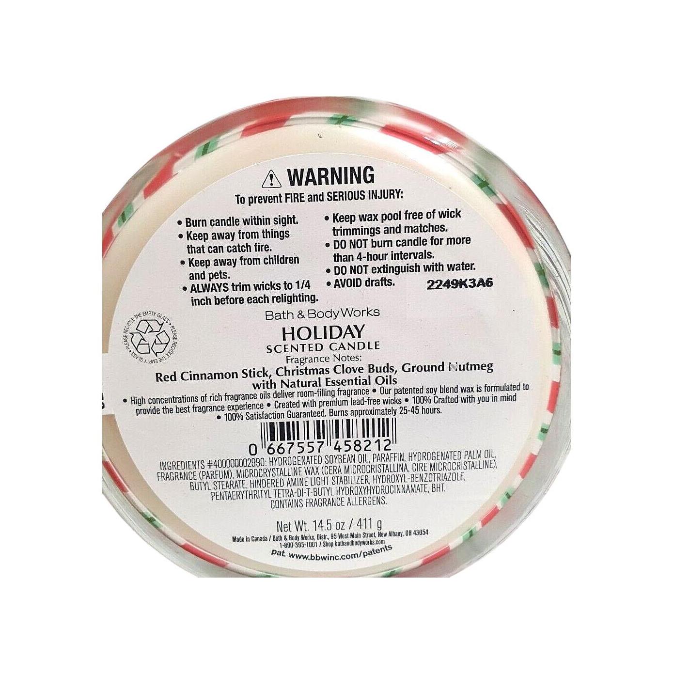 Bath & Body Works Holiday Scented 3-Wick Candle
