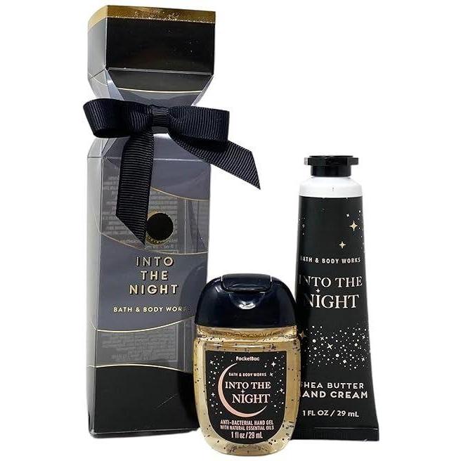 Bath & Body Works Into The Night Travel Size Shea Butter Hand Cream & Pocketbac Hand Gel Gift Set