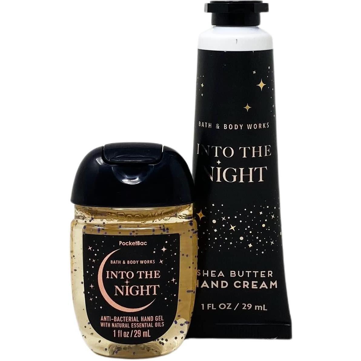 Bath & Body Works Into The Night Travel Size Shea Butter Hand Cream & Pocketbac Hand Gel Gift Set