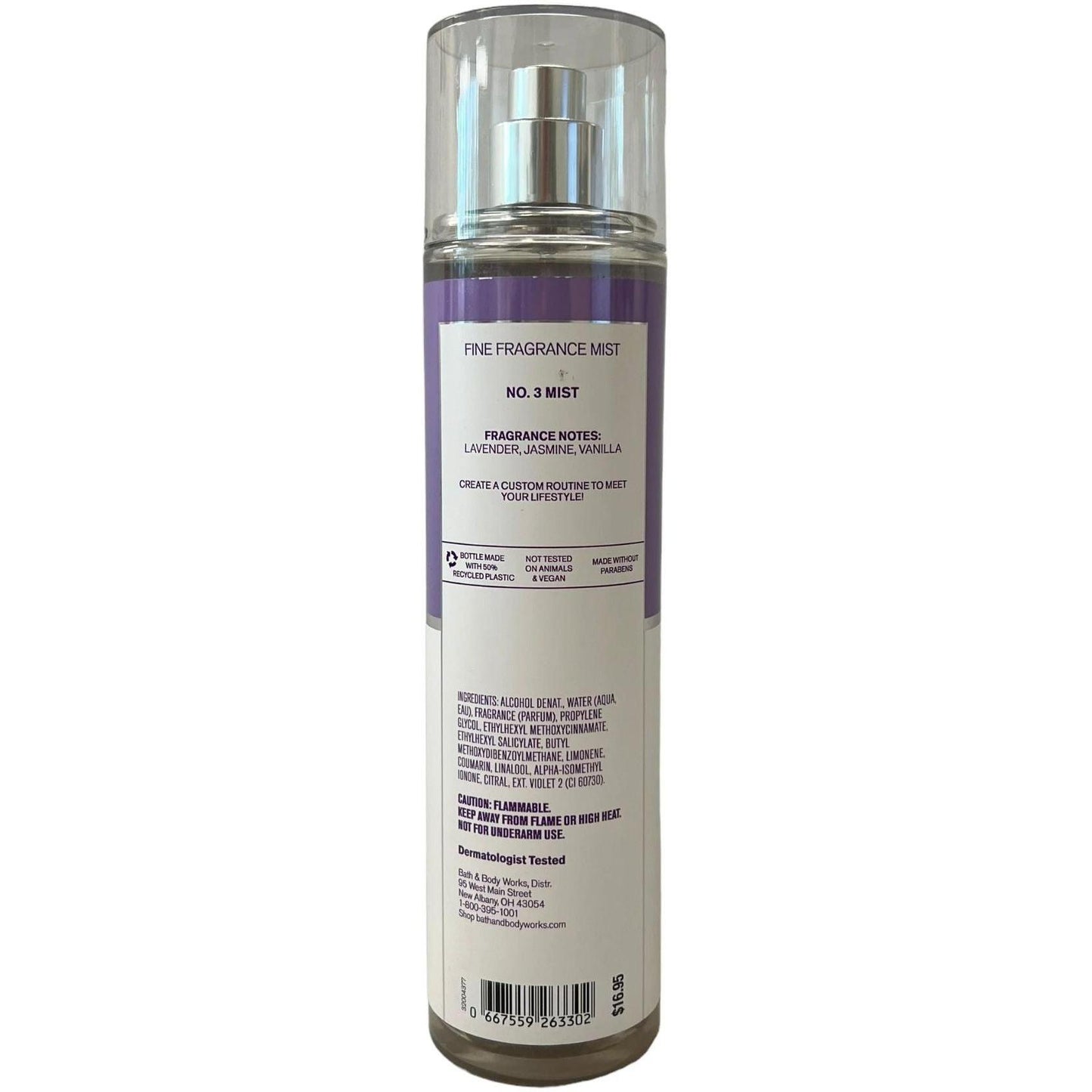 Bath & Body Works Lavender No.3 Mist Fine Fragrance Mist