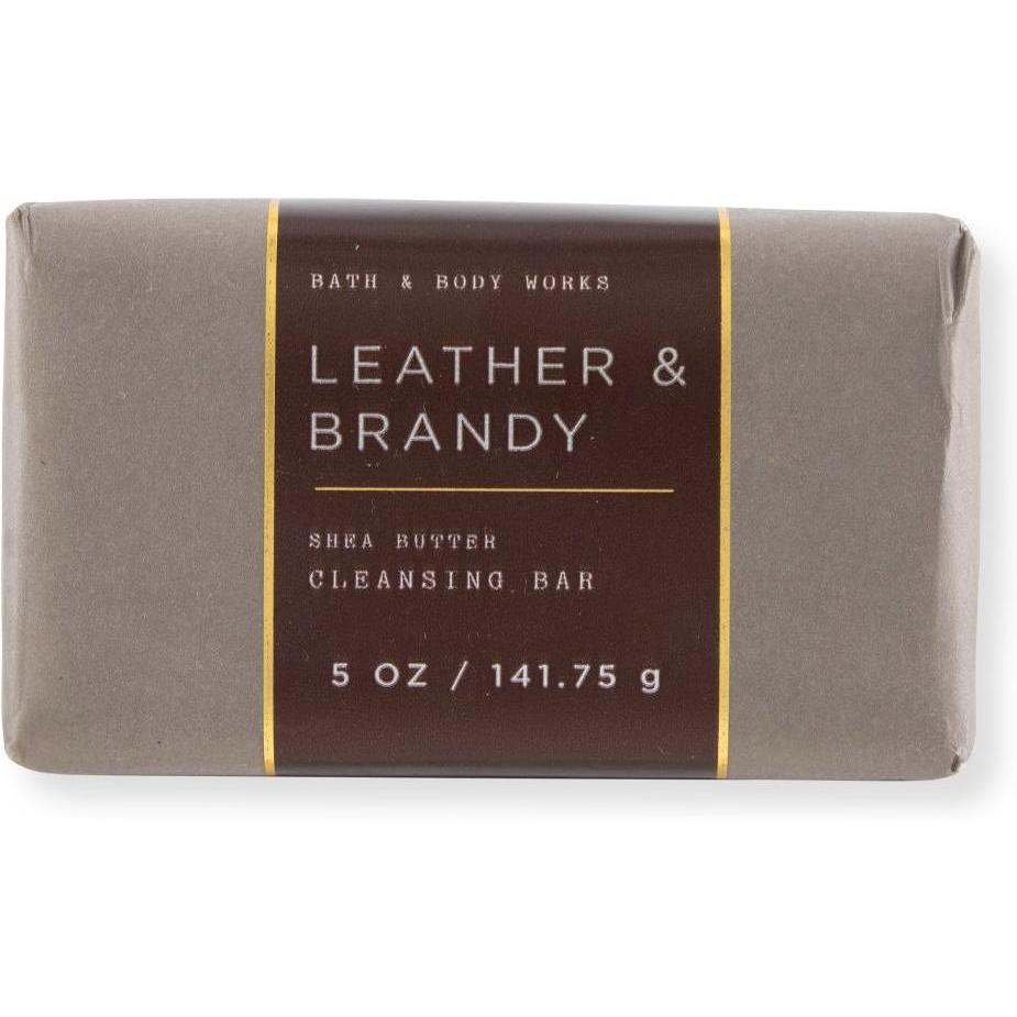 Bath & Body Works Leather & Brandy Shea Butter Cleansing Bar Soap