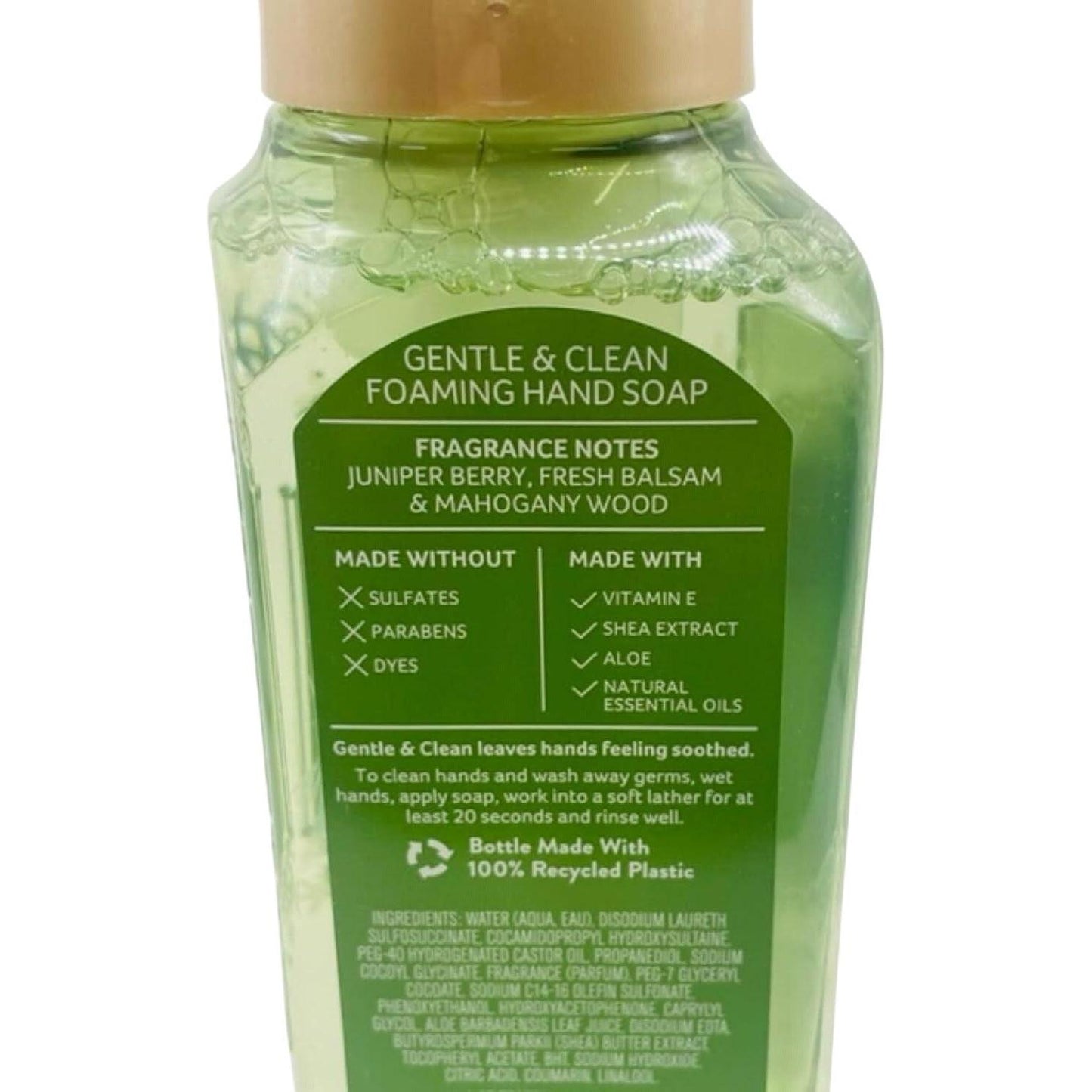 Bath & Body Works Mahogany Balsam Gentle & Clean Hand Foaming Soap (White Barn)