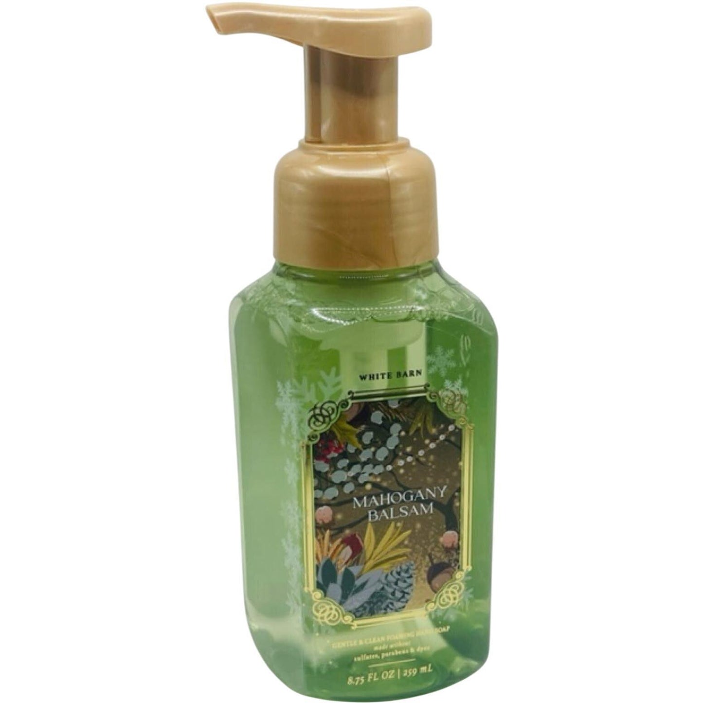 Bath & Body Works Mahogany Balsam Gentle & Clean Hand Foaming Soap (White Barn)