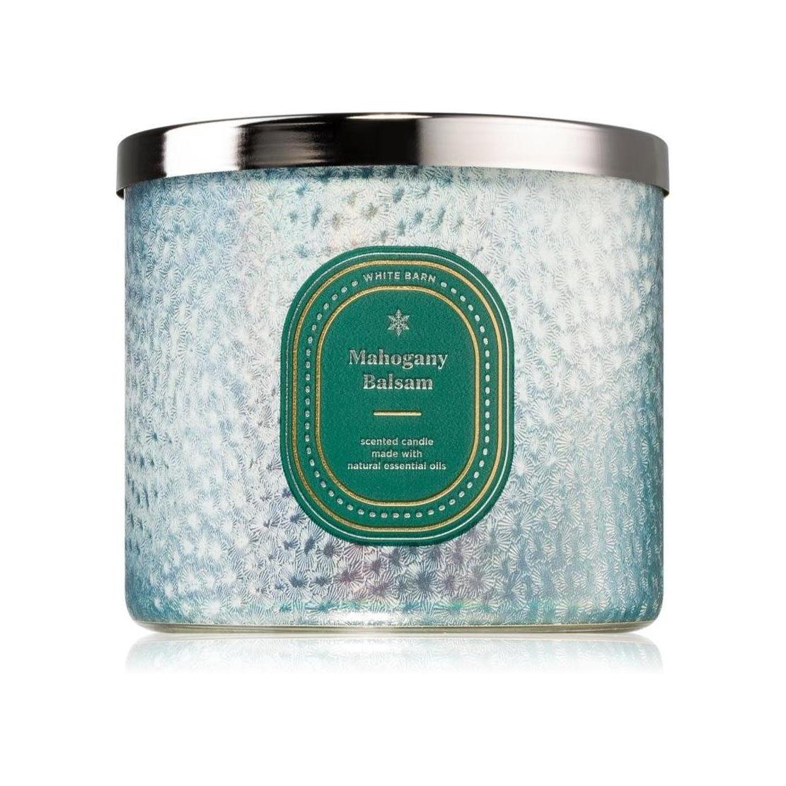 Bath & Body Works Mahogany Balsam Scented 3-Wicked Candle